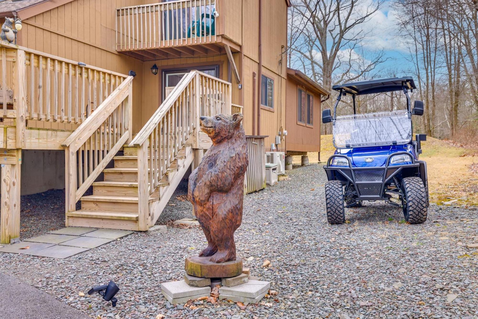 Bear Den Rustic Pocono Lake Home With Game Room! المظهر الخارجي الصورة